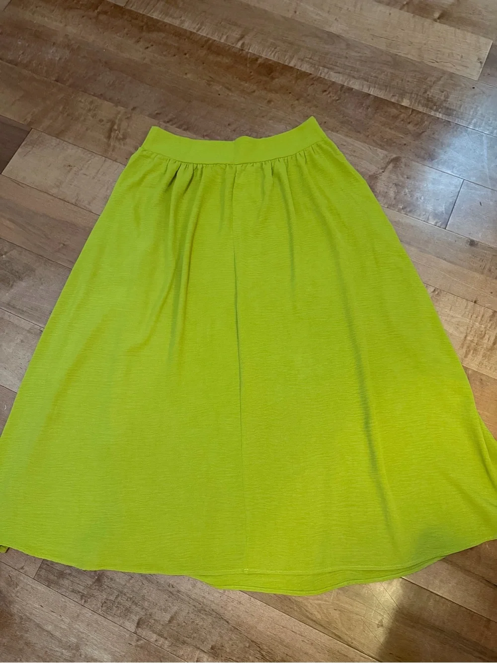 Women's Lime Green Casual Skirt Set